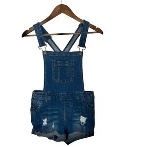 WAX-JEAN WOMEN'S  CUT-OFF OVERALLS‎